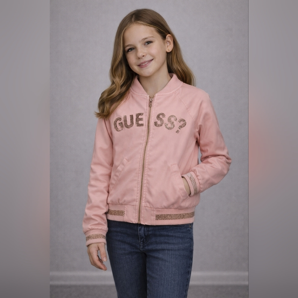 GUESS Kids Light Pink Jean Jacket